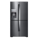 Samsung - 22.1 Cu. Ft. 4 Door Flex French Door Counter Depth Refrigerator with Food ShowCase - Fingerprint Resistant Black Stainless Steel - Appliances Club