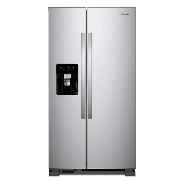 Whirlpool - 24.6 cu. ft. Side by Side Refrigerator - Monochromatic Stainless Steel
