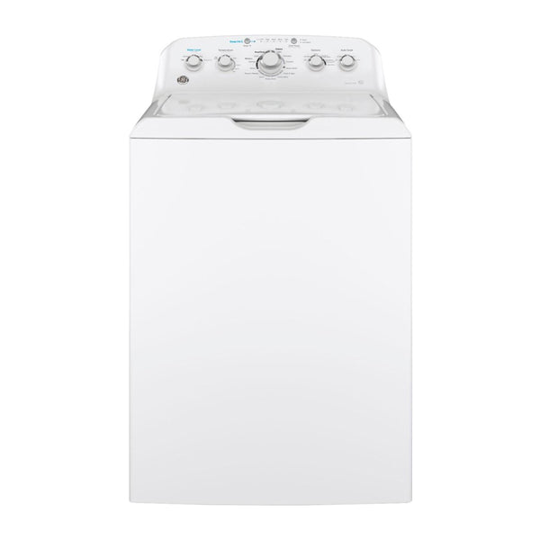GE - 4.5 Cu. Ft. 14 Cycle Top Loading Washer - White On White