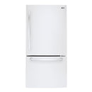 LG - 24.1 cu. ft Bottom Freezer Refrigerator - Smooth White