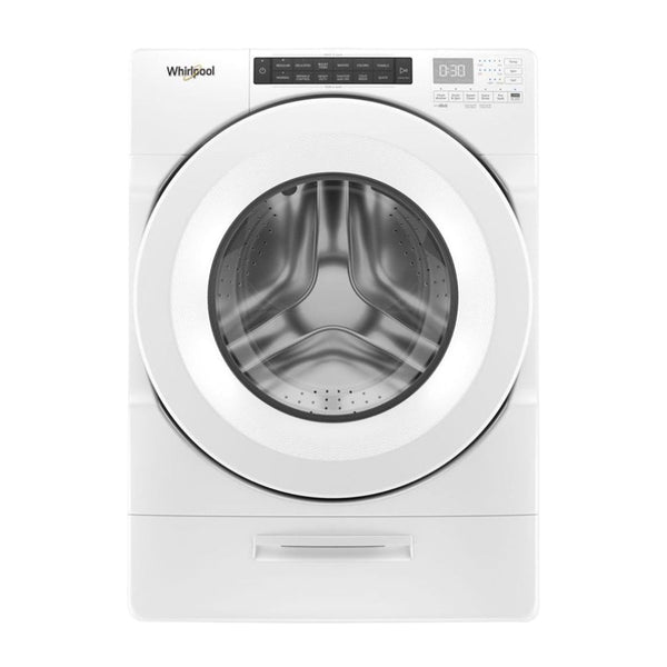 Whirlpool - 4.5 cu. ft. Closet Depth Front Load Washer with Load & Go™ Dispenser - White