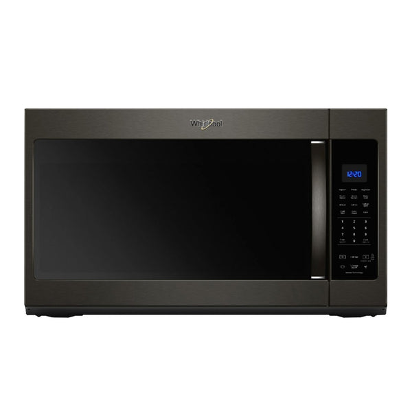 Whirlpool - 1.9 Cu. Ft. Over the Range Microwave with Sensor Cooking - Black stainless steel - Appliances Club