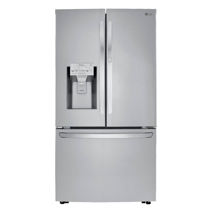 LG - 29.7 Cu. Ft. French Door in Door Refrigerator - PrintProof Stainless Steel - Appliances Club