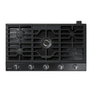 Samsung - 36" Gas Cooktop - Fingerprint Resistant Black Stainless Steel - Appliances Club