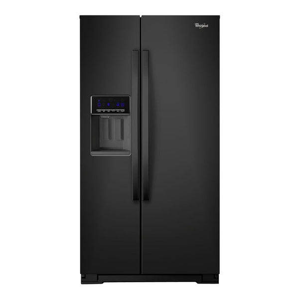 Whirlpool - 20.6 cu ft Counter Depth Side by Side Refrigerator with Ice Maker - Black