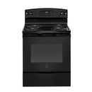 GE - 5.3 Cu. Ft. Self Cleaning Freestanding Electric Range - Black