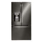 LG - 27.7 Cu. Ft. French Door in Door Smart Wi Fi Enabled Refrigerator - Black stainless steel