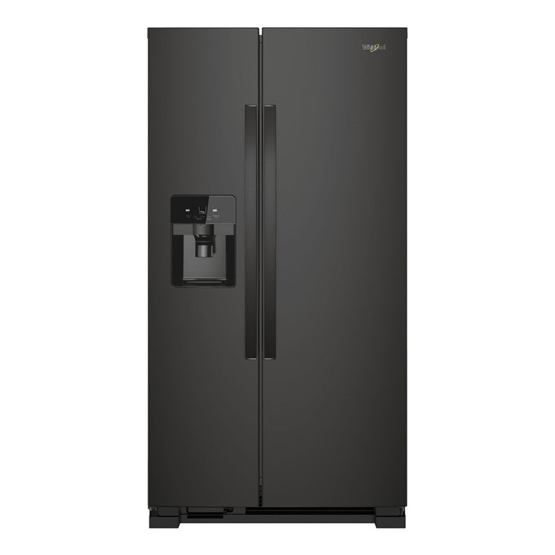 Whirlpool - 21.4 Cu. Ft. Side by Side Refrigerator - Black