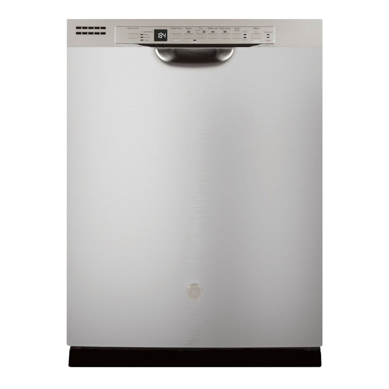 GE - 24" Front Control Tall Tub Built In Dishwasher - Stainless steel