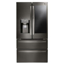 LG - InstaView Door in Door 27.8 Cu. Ft. 4 Door French Door Refrigerator - PrintProof Black Stainless Steel - Appliances Club
