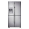 Samsung - 23 cu. ft. Counter Depth 4 Door Refrigerator with Cool Select Plus - Stainless Steel