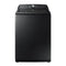 Samsung - 5 cu ft High Efficiency Top Load Washer - Fingerprint Resistant Black Stainless Steel