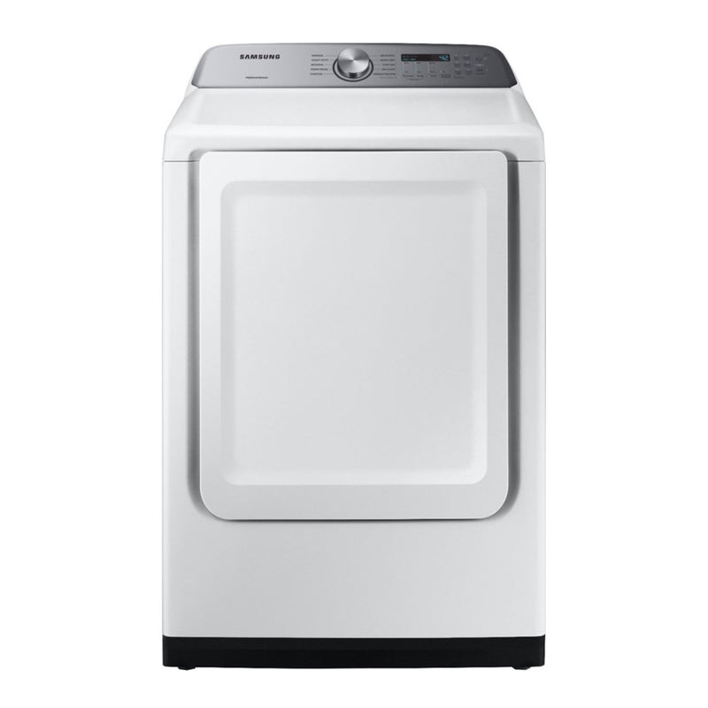 Samsung - 7.4 Cu. Ft. 10 Cycle Electric Dryer - White - Appliances Club