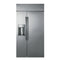 GE - Profile Series 24.3 Cu. Ft. Side by Side Built In Refrigerator - Stainless steel
