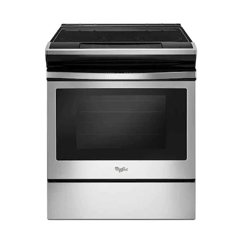 Whirlpool - 4.8 Cu. Ft. Self Cleaning Slide In Electric Range - Stainless steel - Appliances Club
