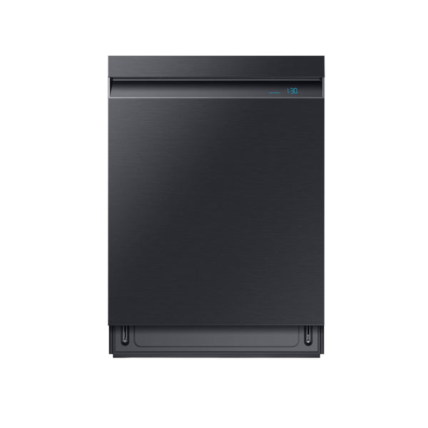 Samsung - Linear Wash 24" Top Control Built In Dishwasher with Stainless Steel Tub - Fingerprint Resistant Black Stainless Steel - Appliances Club