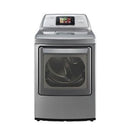 LG - 7.3 cu. ft. Steam Gas Dryer with Smart Thinq Technology - Graphite Steel - Appliances Club