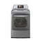 LG - 7.3 cu. ft. Steam Gas Dryer with Smart Thinq Technology - Graphite Steel - Appliances Club