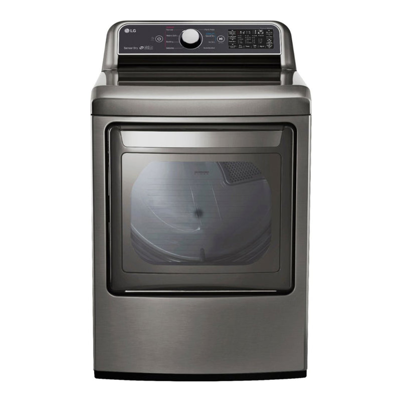 LG - 7.3 Cu. Ft. 9 Cycle Electric Dryer - Graphite Steel - Appliances Club