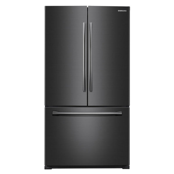 Samsung - 25.5 Cu. Ft. French Door Refrigerator Fingerprint Resistant - Black stainless steel - Appliances Club