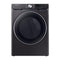 Samsung - Smart 7.5 cu ft Stackable Electric Dryer - Fingerprint Resistant Black Stainless Steel