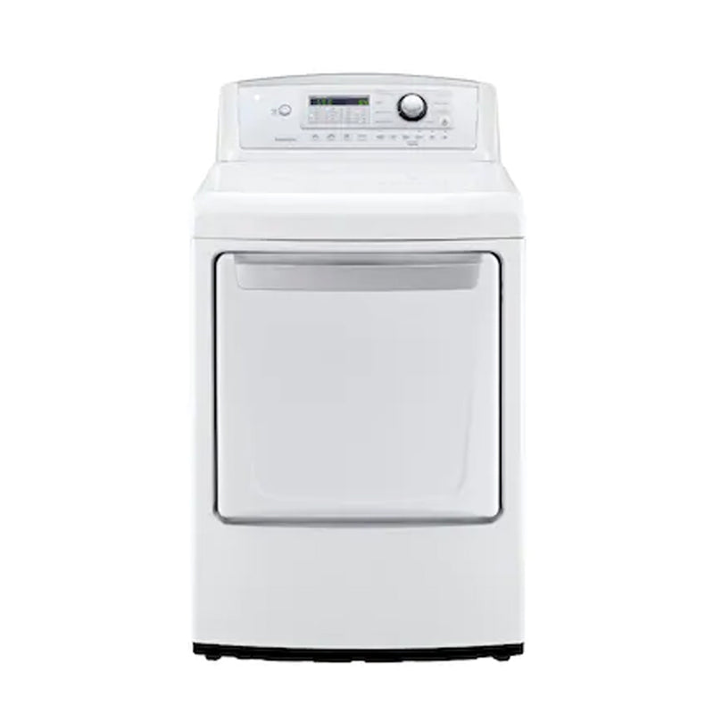LG - 7.3 Cu. Ft. 8 Cycle Electric Dryer - White - Appliances Club