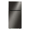 LG - 24 cu.ft. Largest Capacity 33” Wide Top Mount - Black Stainless Steel