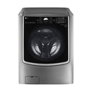 LG - 5.2 Cu. Ft. 14 Cycle Front Loading Smart Wi-Fi Washer with TurboWash and Steam - Graphite Steel - Appliances Club