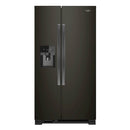 Whirlpool - 21.4 Cu. Ft. Side by Side Refrigerator - Black stainless steel