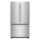 KitchenAid - 20 Cu. Ft. French Door Counter Depth Refrigerator - Stainless steel - Appliances Club