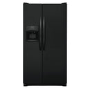 Frigidaire - 25.5 cu ft Side by Side Refrigerator with Ice Maker - Ebony Black