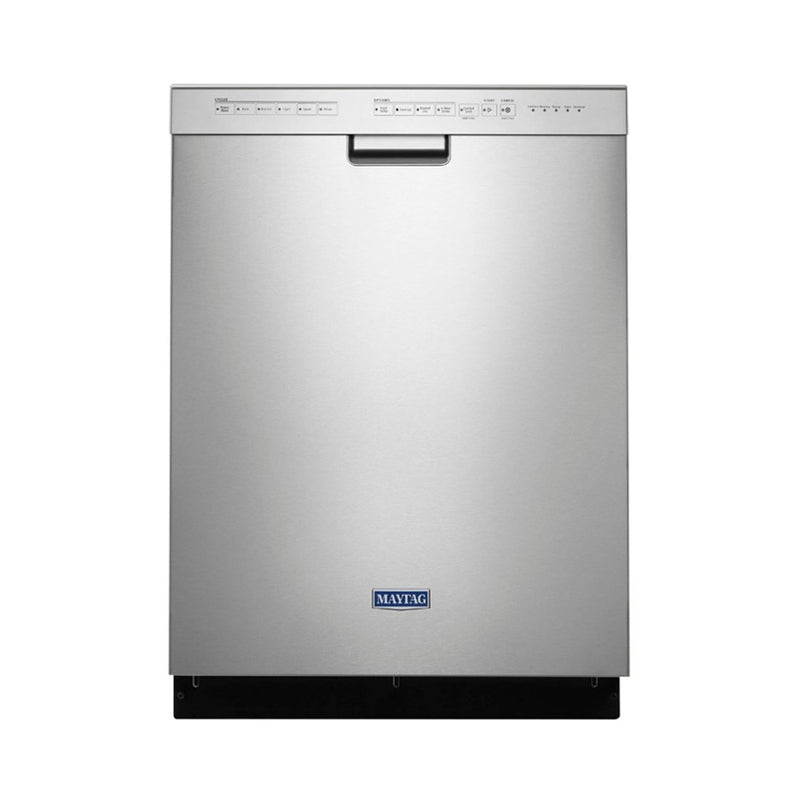 Maytag - 24" Front Control Built In Dishwasher with Stainless Steel Tub - Appliances Club