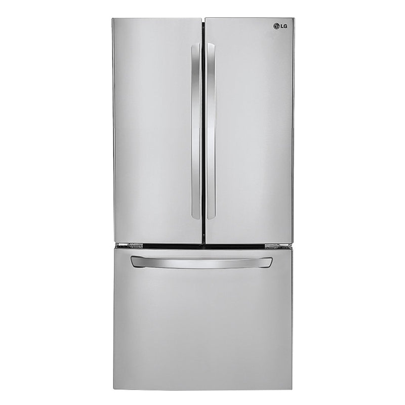 LG - 21.6 Cu. Ft. French Door Refrigerator - Stainless steel - Appliances Club