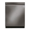 LG - 24" Top Control Built In Dishwasher with TrueSteam and Third Rack - Black Stainless Steel