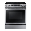 Samsung - 5.8 Cu. Ft. Electric Self Cleaning Slide In Range with Convection - Stainless steel