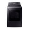 Samsung - 7.4 Cu. Ft. Extra Large Capacity Electric Dryer with Steam - Black Stainless Steel