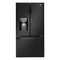 LG - 27.7 Cu. Ft. French Door in Door Smart Wi-Fi Enabled Refrigerator - Matte Black Stainless Steel