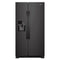 Whirlpool - 24.6 Cu. Ft. Side by Side Refrigerator with Water and Ice Dispenser - Black - Appliances Club