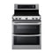LG - 7.3 Cu. Ft. Electric Self Cleaning Freestanding Double Oven Range with ProBake Convection - Stainless steel - Appliances Club