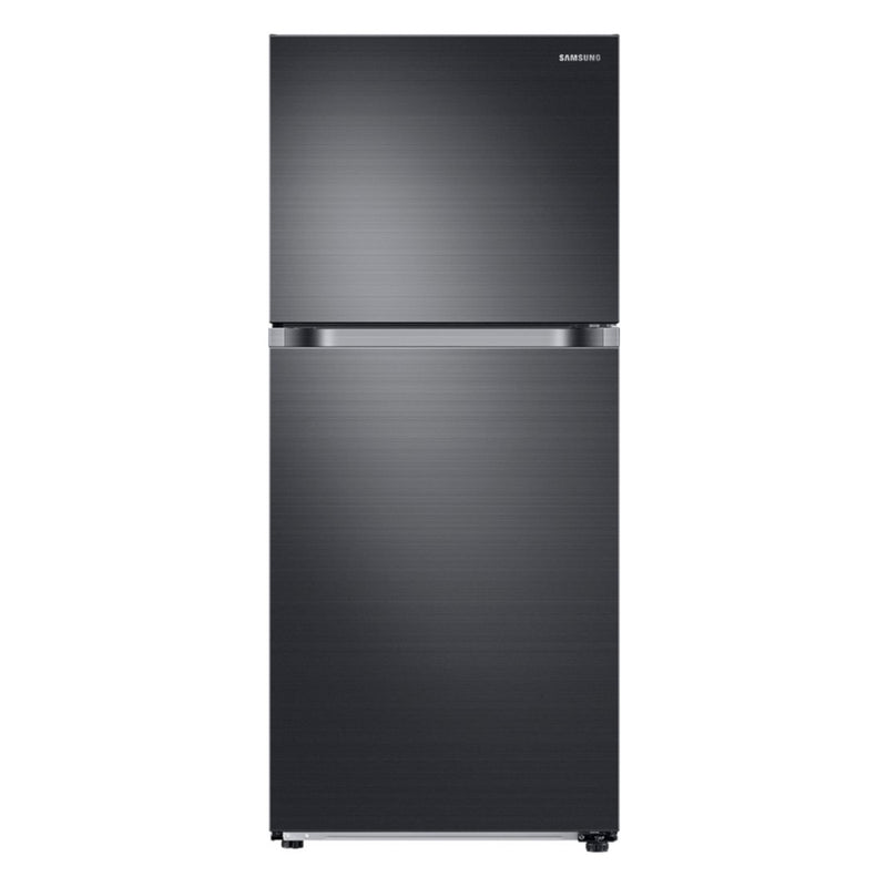 Samsung - 17.6 Cu. Ft. Top Freezer Fingerprint Resistant Refrigerator - Black stainless steel