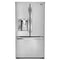 LG - 24.0 Cu. Ft. Counter Depth French Door Refrigerator with Thru the Door Ice and Water - Stainless steel - Appliances Club