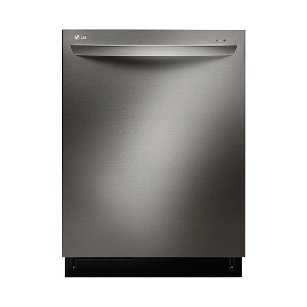 LG - 24" Built In Dishwasher with Stainless Steel Tub - Black stainless steel - Appliances Club