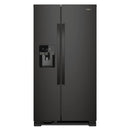 Whirlpool - 25 cu. ft. Side by Side Refrigerator - Black - Appliances Club