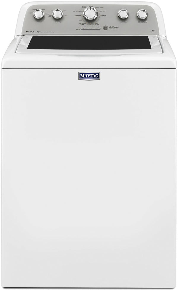 Maytag - 4.3 Cu. Ft. 11-Cycle High-Efficiency Top-Loading Washer - White