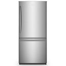 Hisense - 17.1-cu ft Counter-depth Bottom-Freezer Refrigerator - Silver