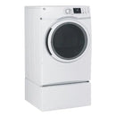 GE - 7.5 Cu. Ft. 13 Cycle Gas Dryer with Steam - White