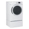 GE - 7.5 Cu. Ft. 13 Cycle Gas Dryer with Steam - White