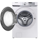 Samsung - 4.5 Cu. Ft. 12 Cycle Front Loading Smart Wi Fi Washer with Steam - White