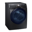 Samsung-7.5-cu ft Stackable Electric Dryer, Energy Star-Fingerprint Resistant Black Stainless Steel