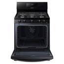 Samsung - 5.8 Cu. Ft. Self Cleaning Freestanding Gas Convection Range - Black